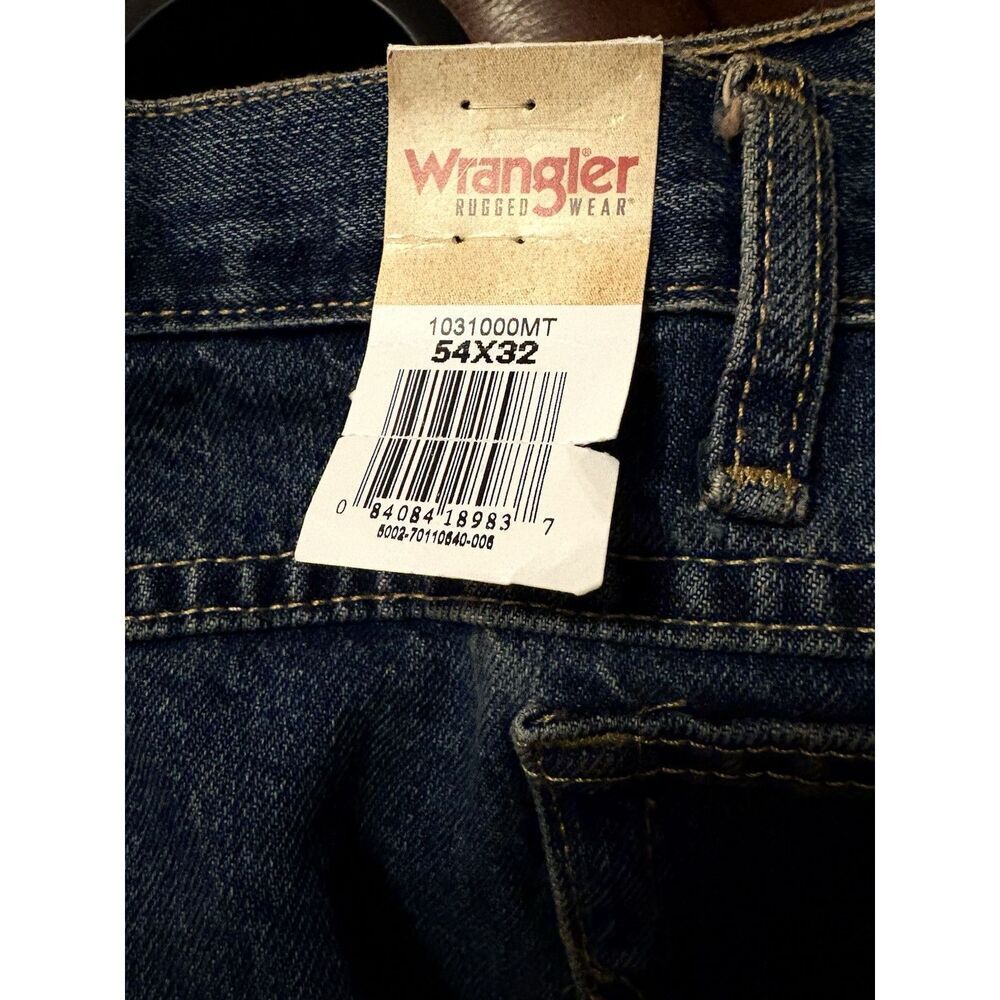NEW Wrangler Rugged Wear Men's Blue Denim Jeans Size 54x32 - Picture 3 of 8